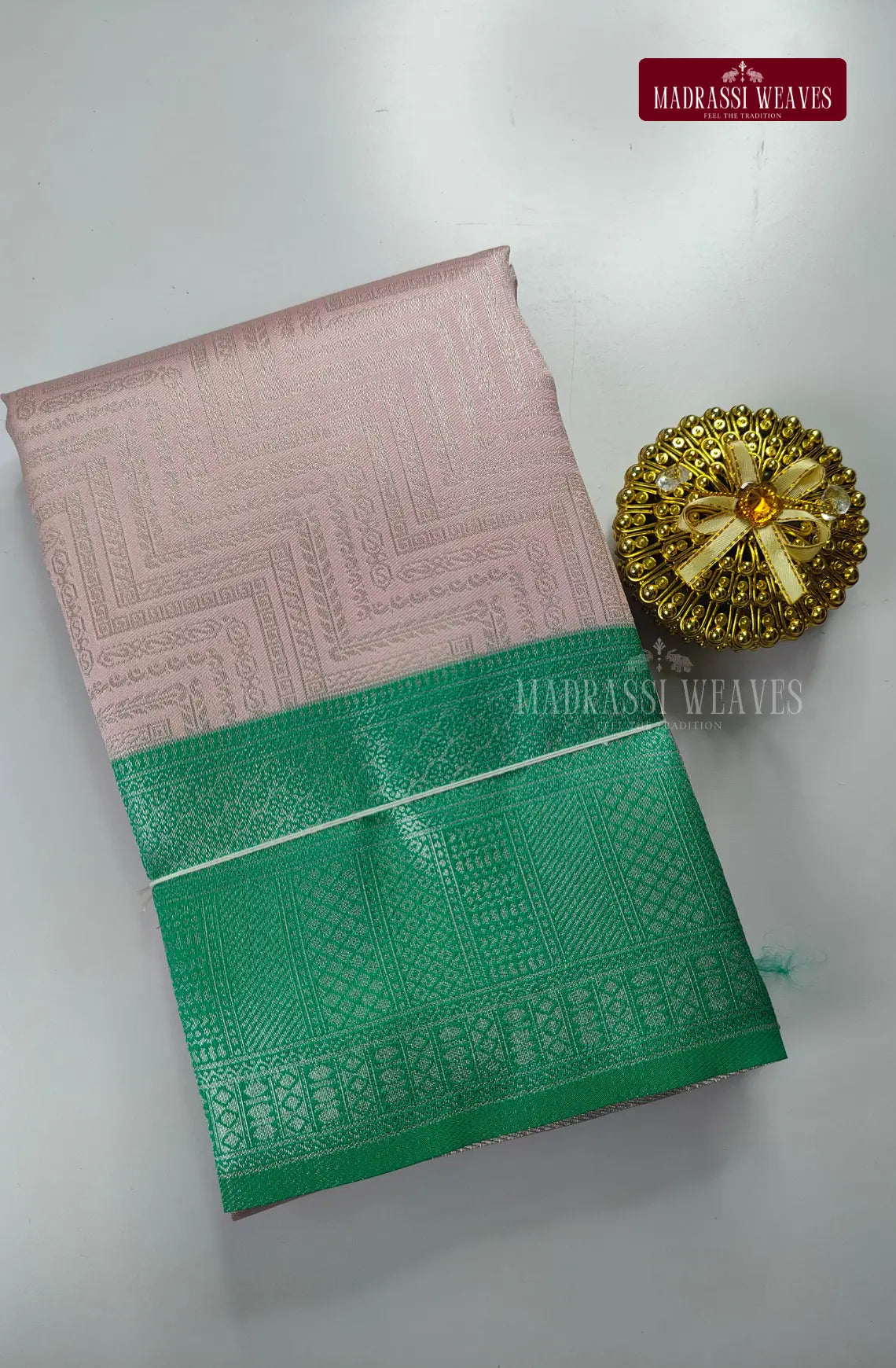 Embossed Semi Kanchi Silk Saree