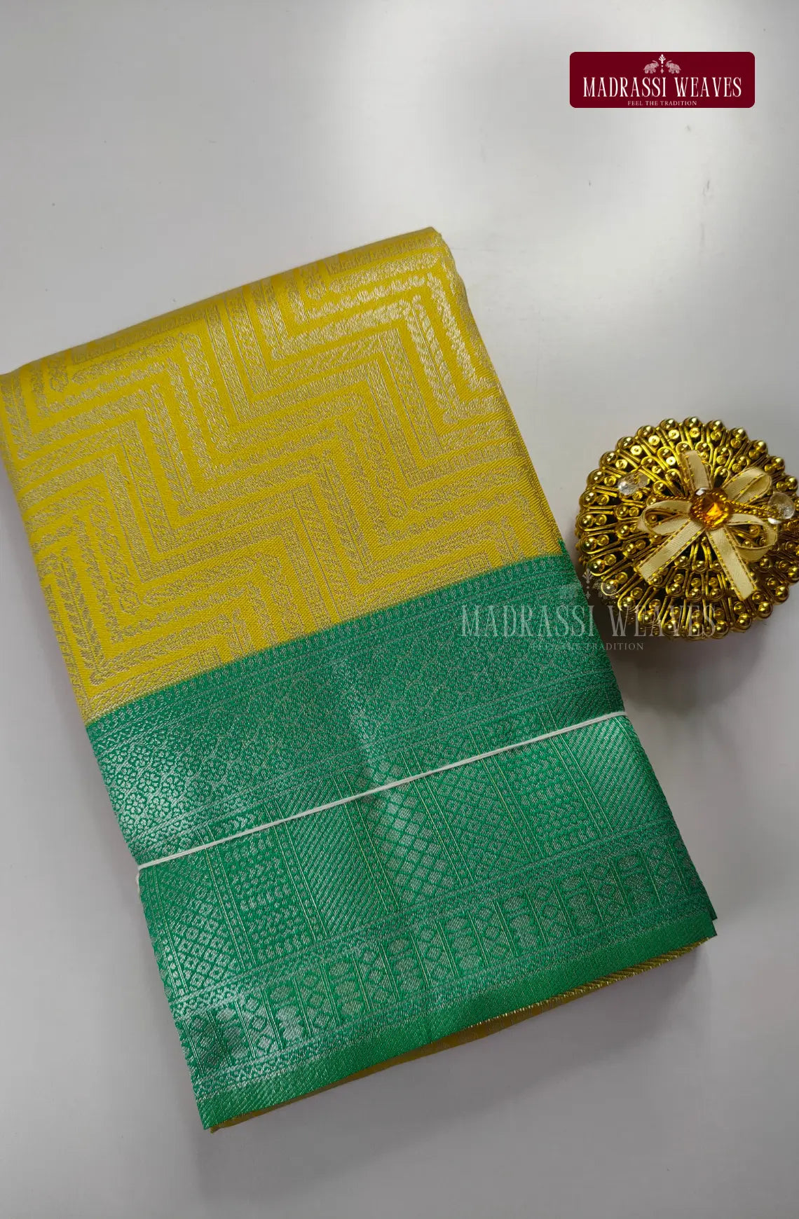Embossed Semi Kanchi Silk Saree