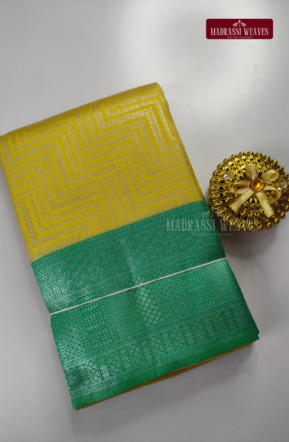 Embossed Semi Kanchi Silk Saree