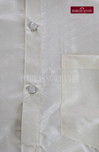 Embossed Elite Dhoti Set - Off White