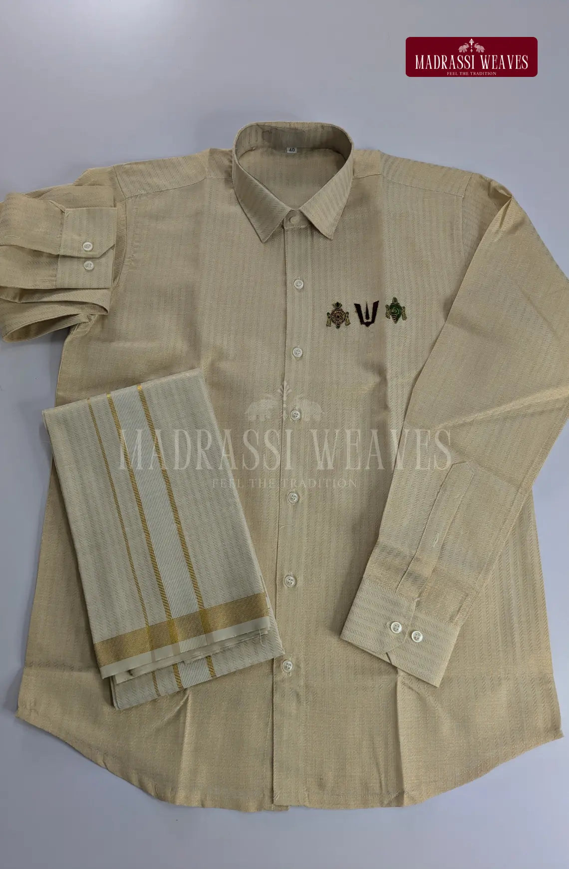 Embroidery Dhoti Set – Lord Balaji Design