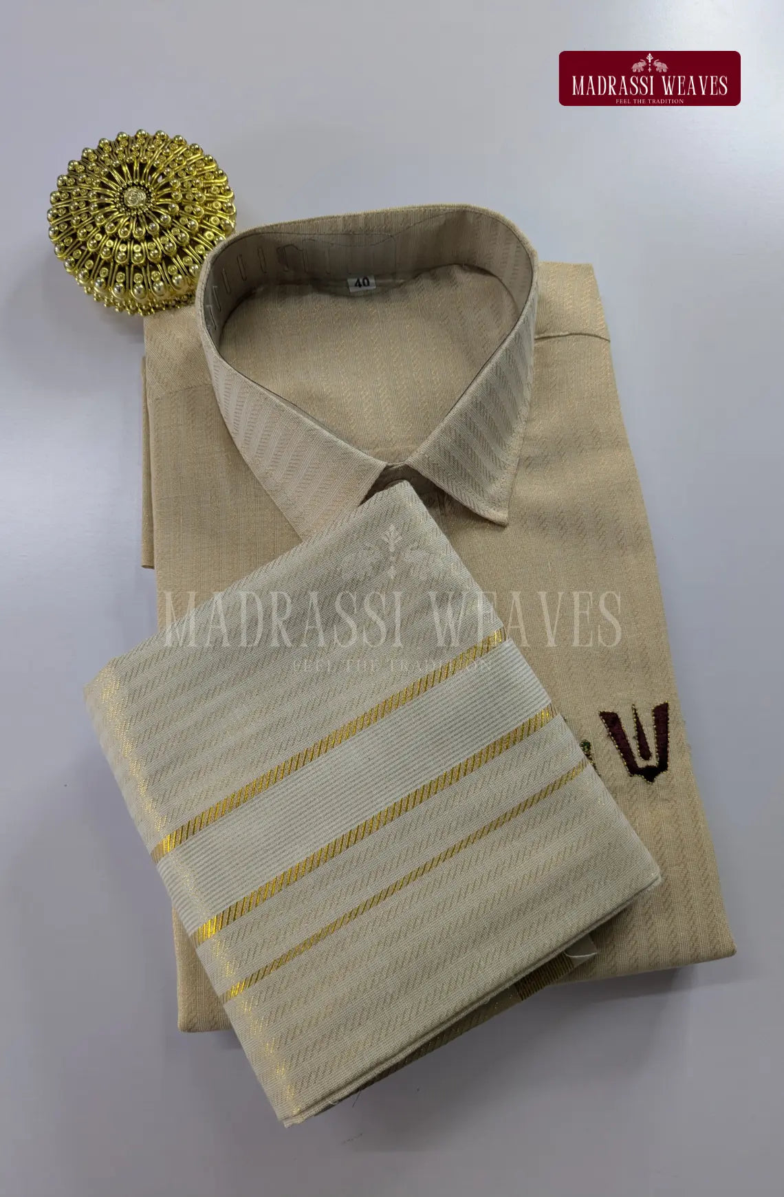 Embroidery Dhoti Set – Lord Balaji Design
