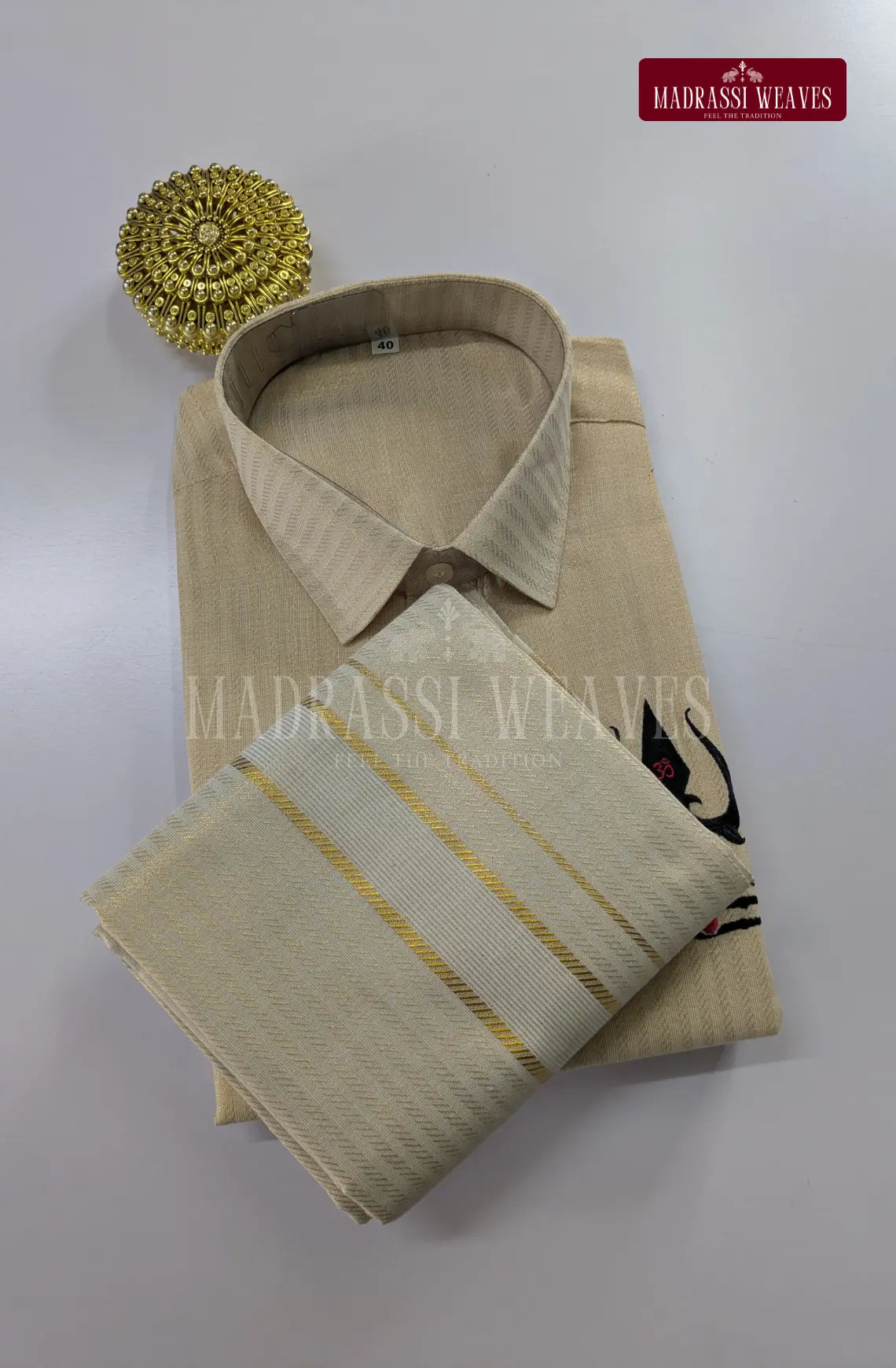 Embroidery Dhoti Set – Lord Shiva Design