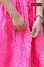 Ethnic Zari Woven Gown For Girls & Women - Pinky Tales
