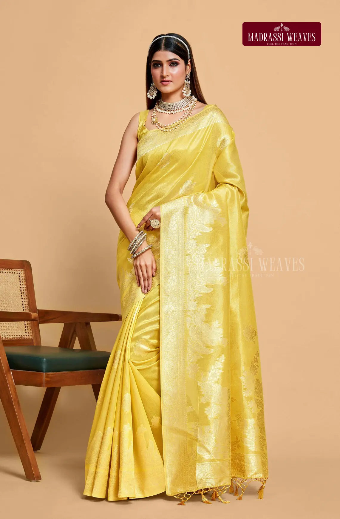 Exclusive Glitter Silk Saree
