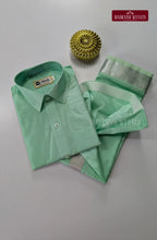 Father Son Combo Japan Silk Dhoti Set - Rexona