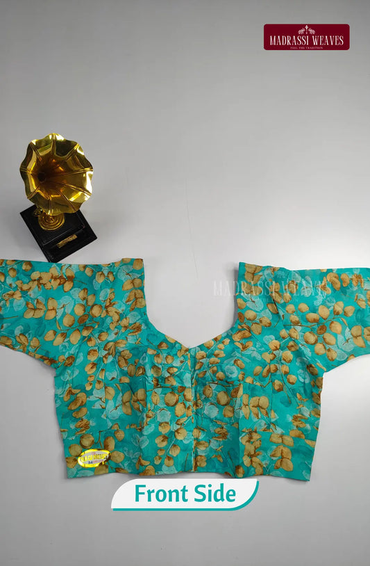 Readymade Floral Printed Blouse - Blue