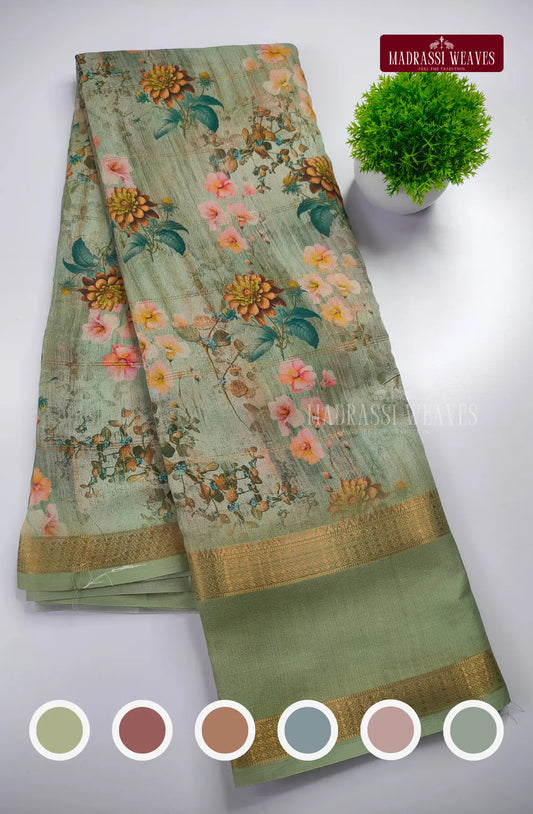 Soft Georgette Mysore Crepe Saree