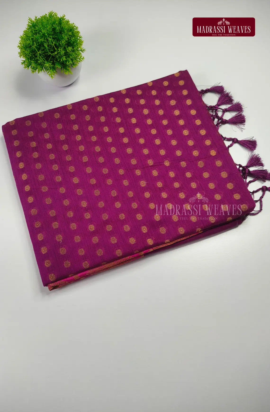 Functional Wear Cotton Blend Saree