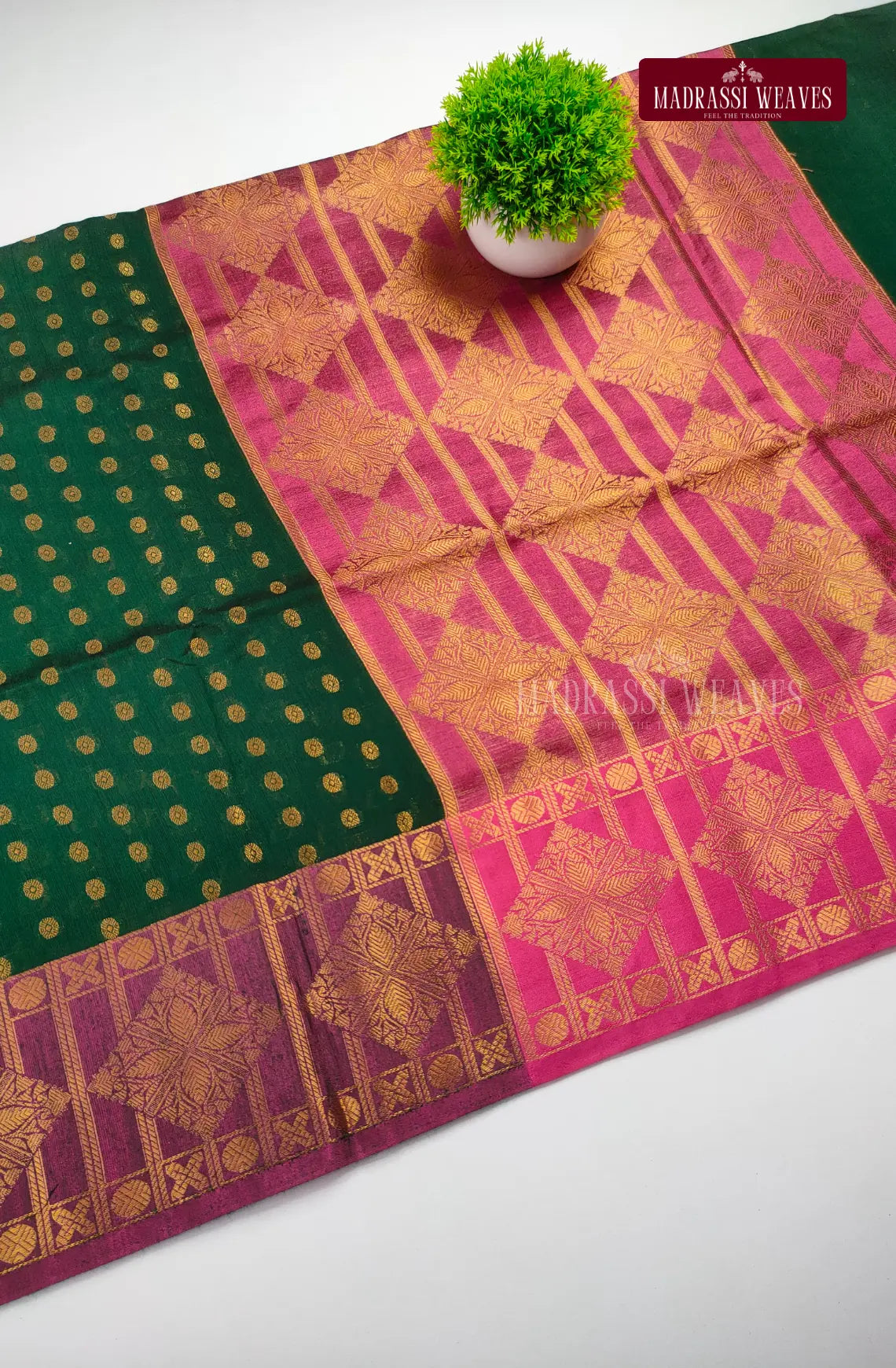 Functional Wear Cotton Blend Saree