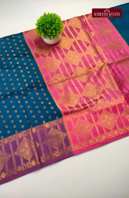 Functional Wear Cotton Blend Saree