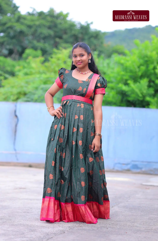 Functional Wear Half Saree Pattu Set  - Pattu Grace (For Girls &Women)