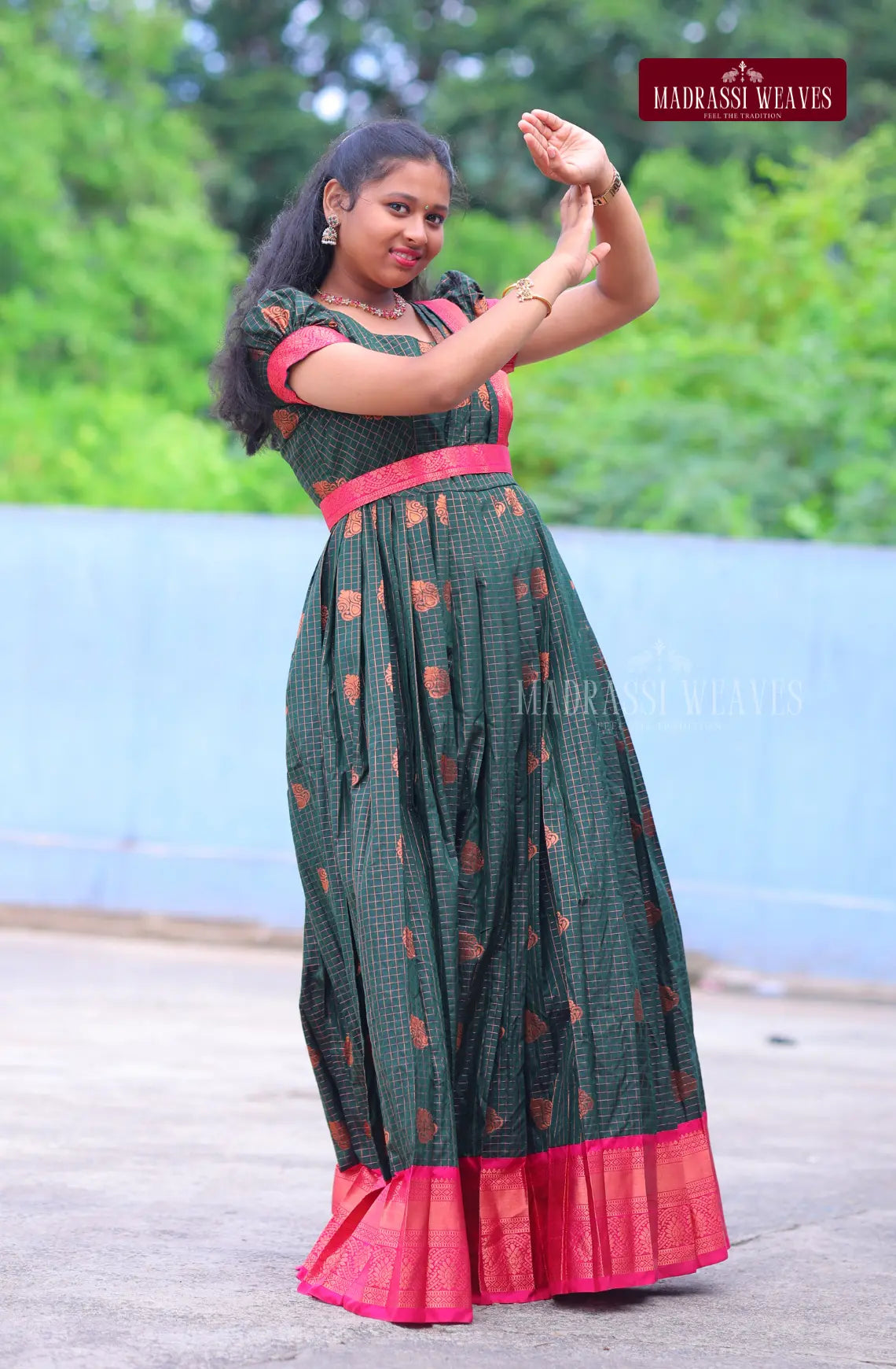 Functional Wear Half Saree Pattu Set  - Pattu Grace (For Girls &Women)