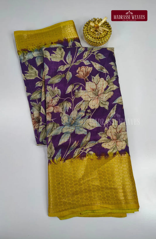 Heera Purple Saree - Violet