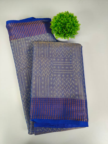 Soft Tissue Dual Tone Saree