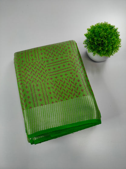 Soft Tissue Dual Tone Saree