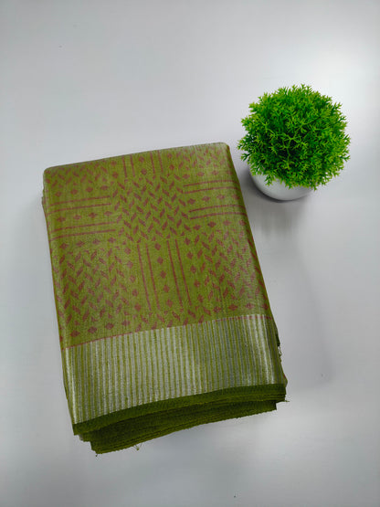 Soft Tissue Dual Tone Saree