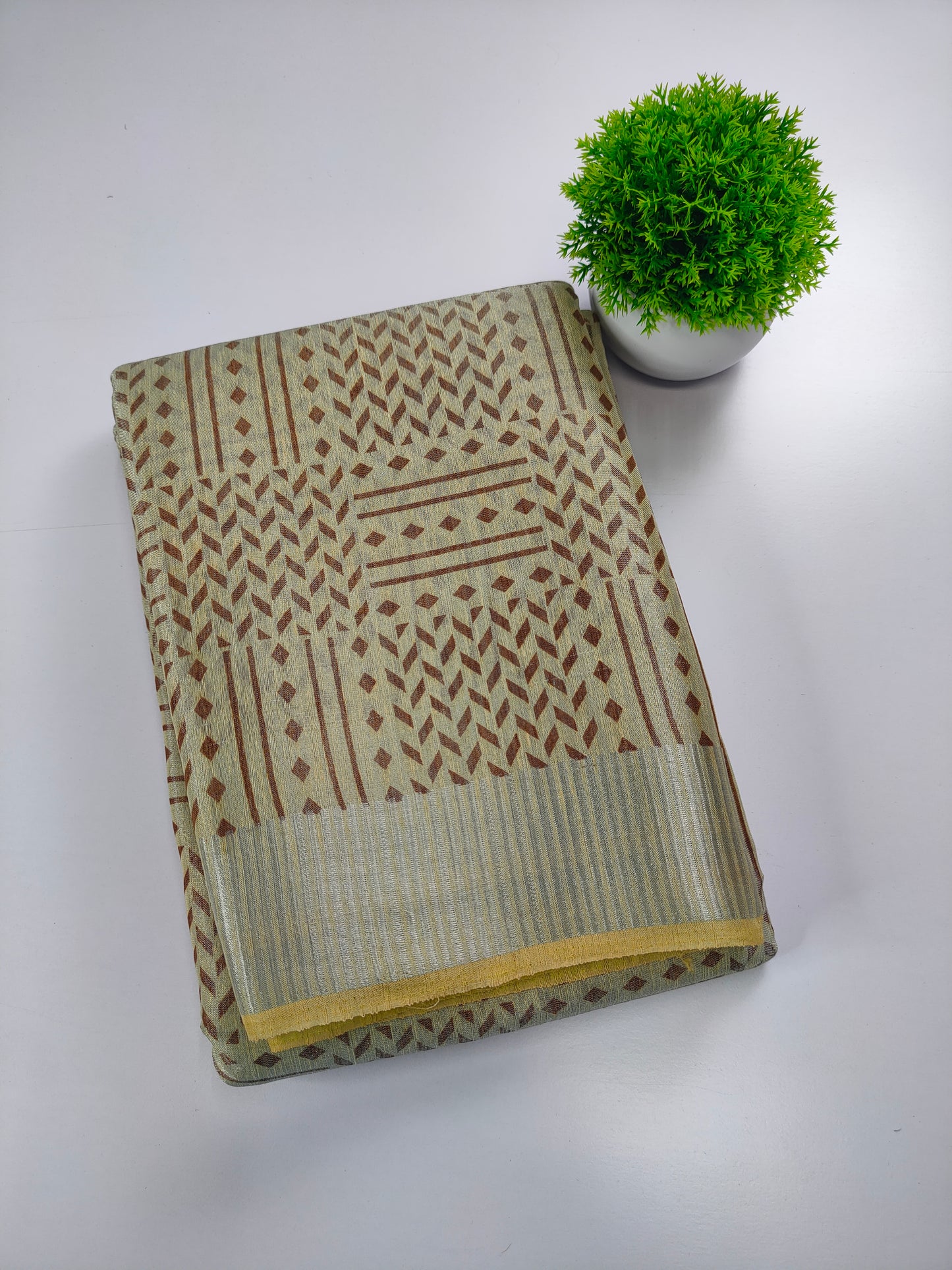 Soft Tissue Dual Tone Saree