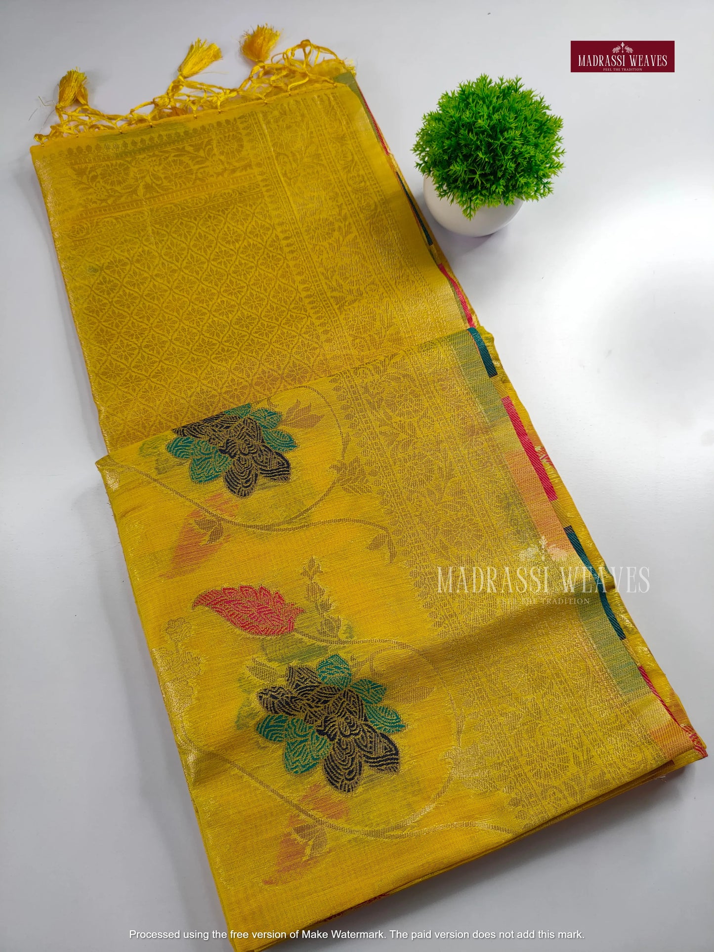 Elegant Meena Weave Cotton Silk Sarees