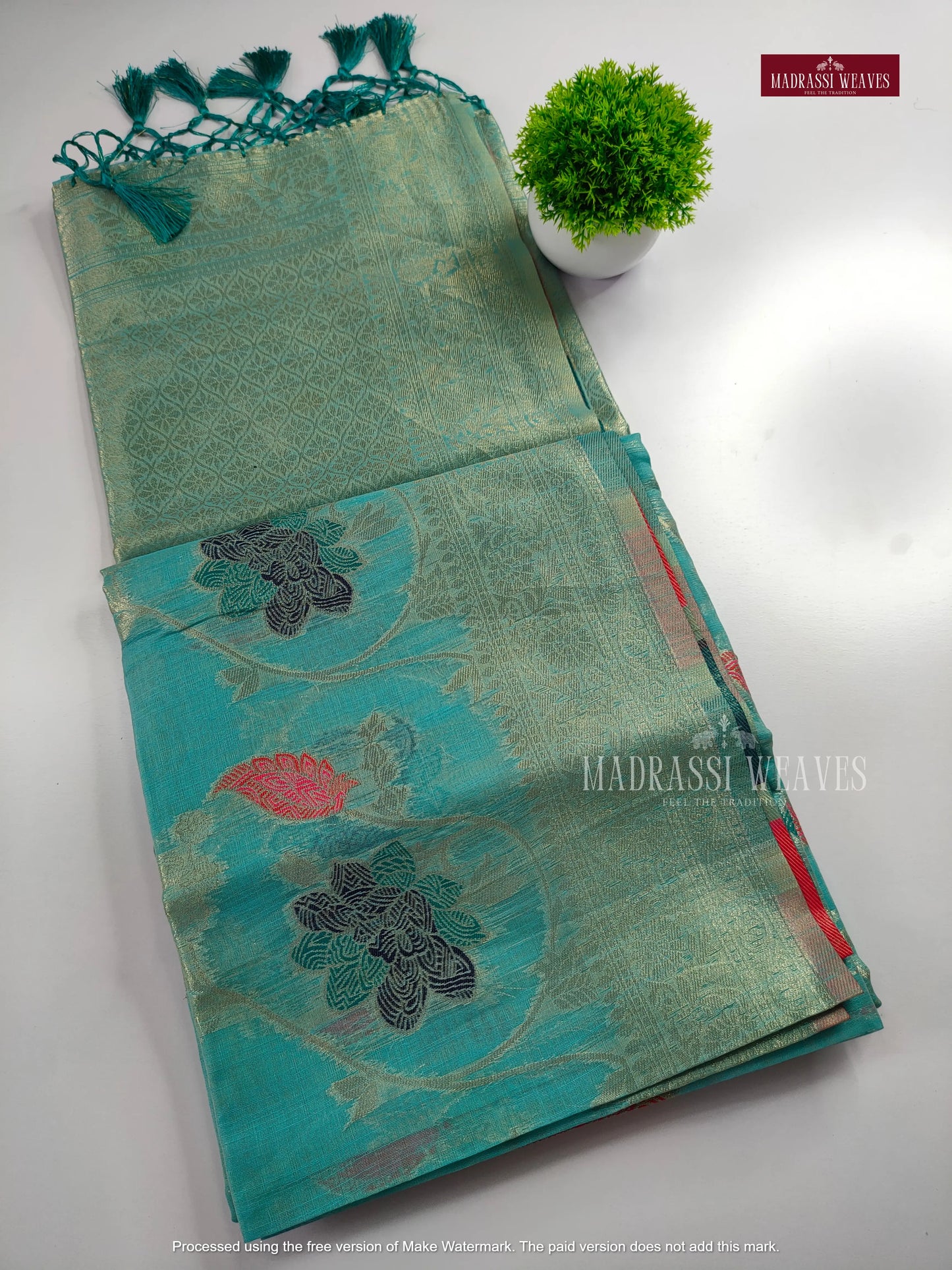 Elegant Meena Weave Cotton Silk Sarees