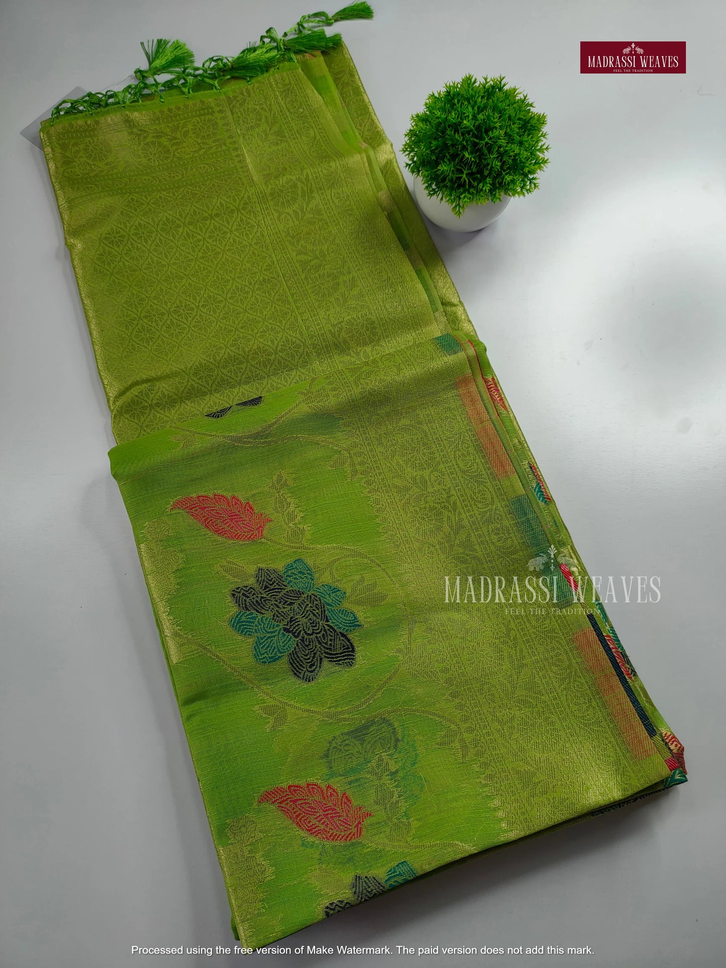 Elegant Meena Weave Cotton Silk Sarees