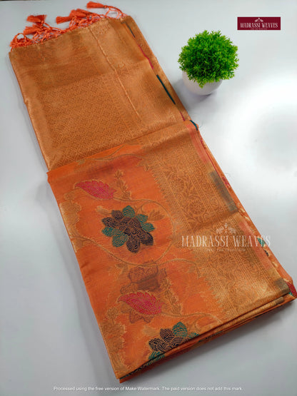 Elegant Meena Weave Cotton Silk Sarees