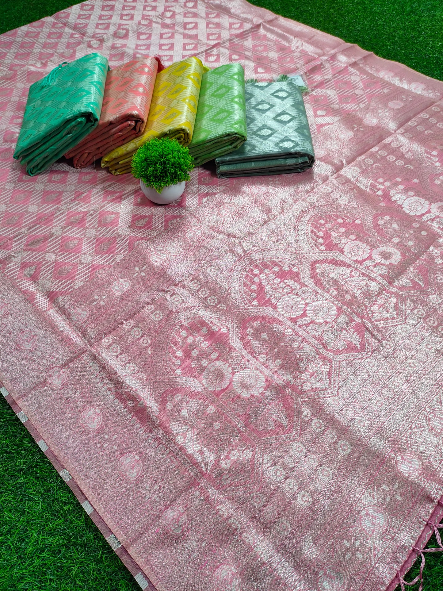 Trending Silver Zari Woven Sarees