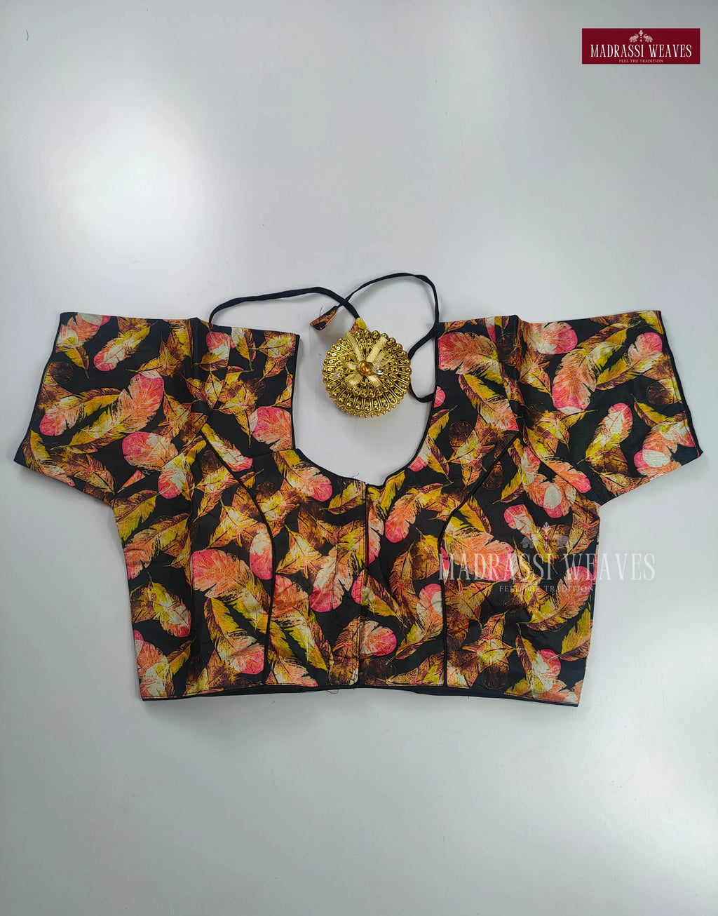 ReadyMade Digital Print with Lining Blouses - Black