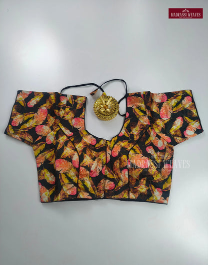 ReadyMade Digital Print with Lining Blouses - Black