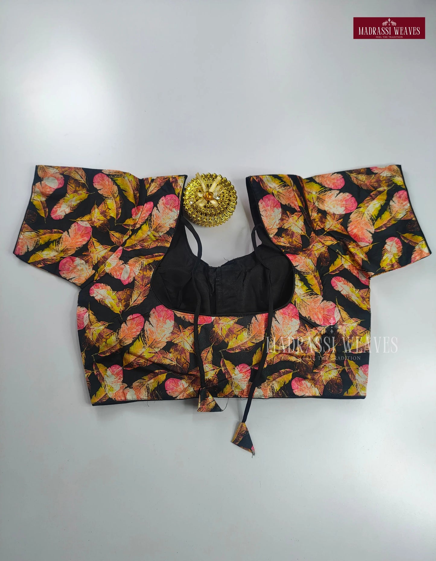 ReadyMade Digital Print with Lining Blouses - Black