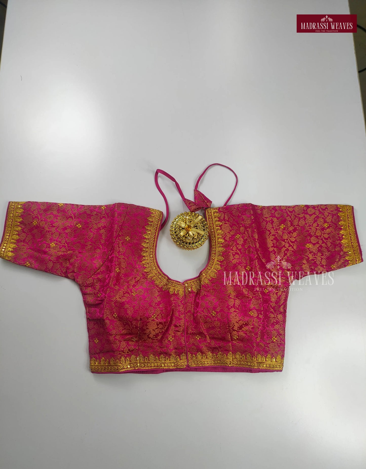 ReadyMade Aari Work Soft Italian Silk Blouse