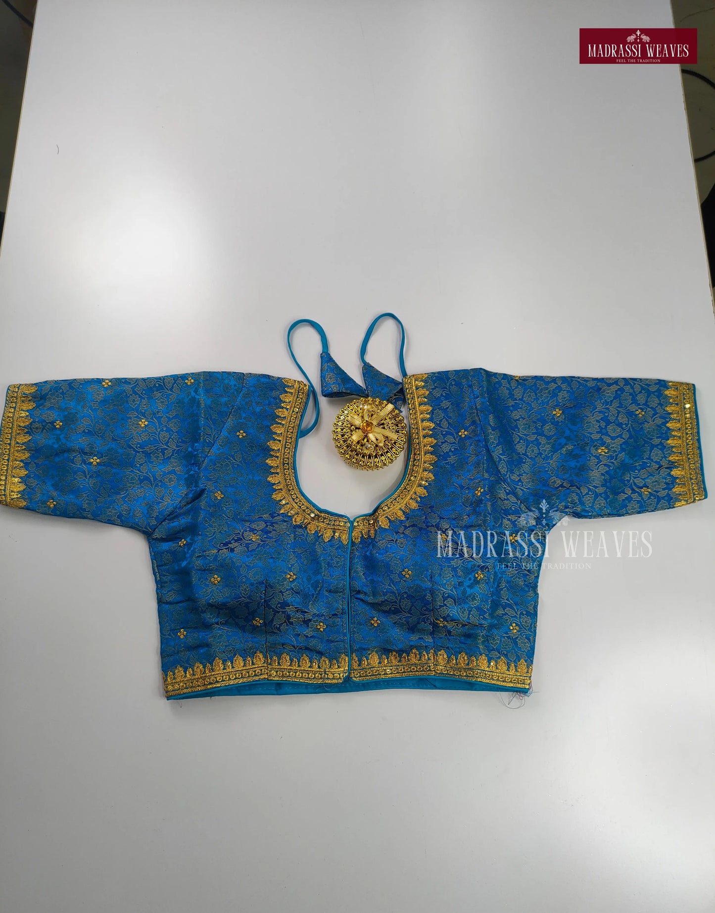 ReadyMade Aari Work Soft Italian Silk Blouse