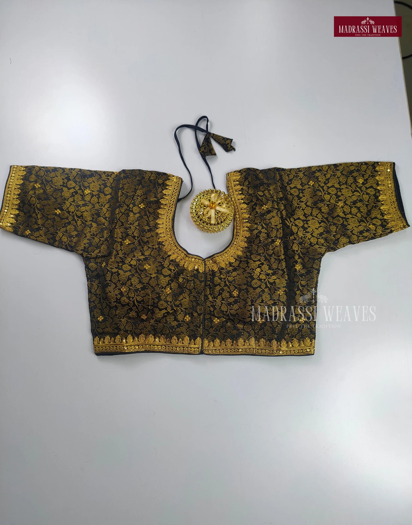 ReadyMade Aari Work Soft Italian Silk Blouse