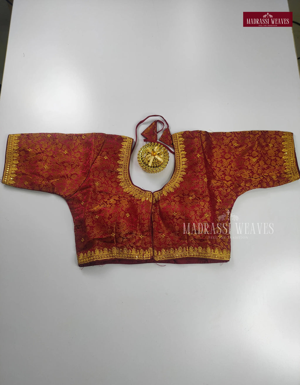 ReadyMade Aari Work Soft Italian Silk Blouse