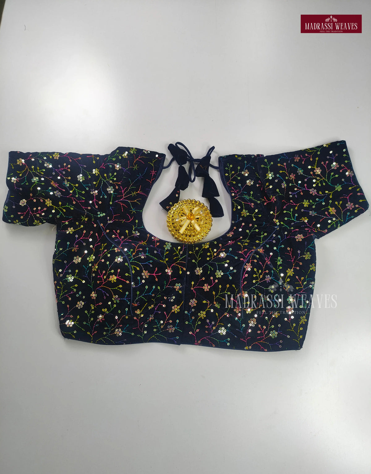 Velvet ReadyMade Adjustable Sequence Work Blouses