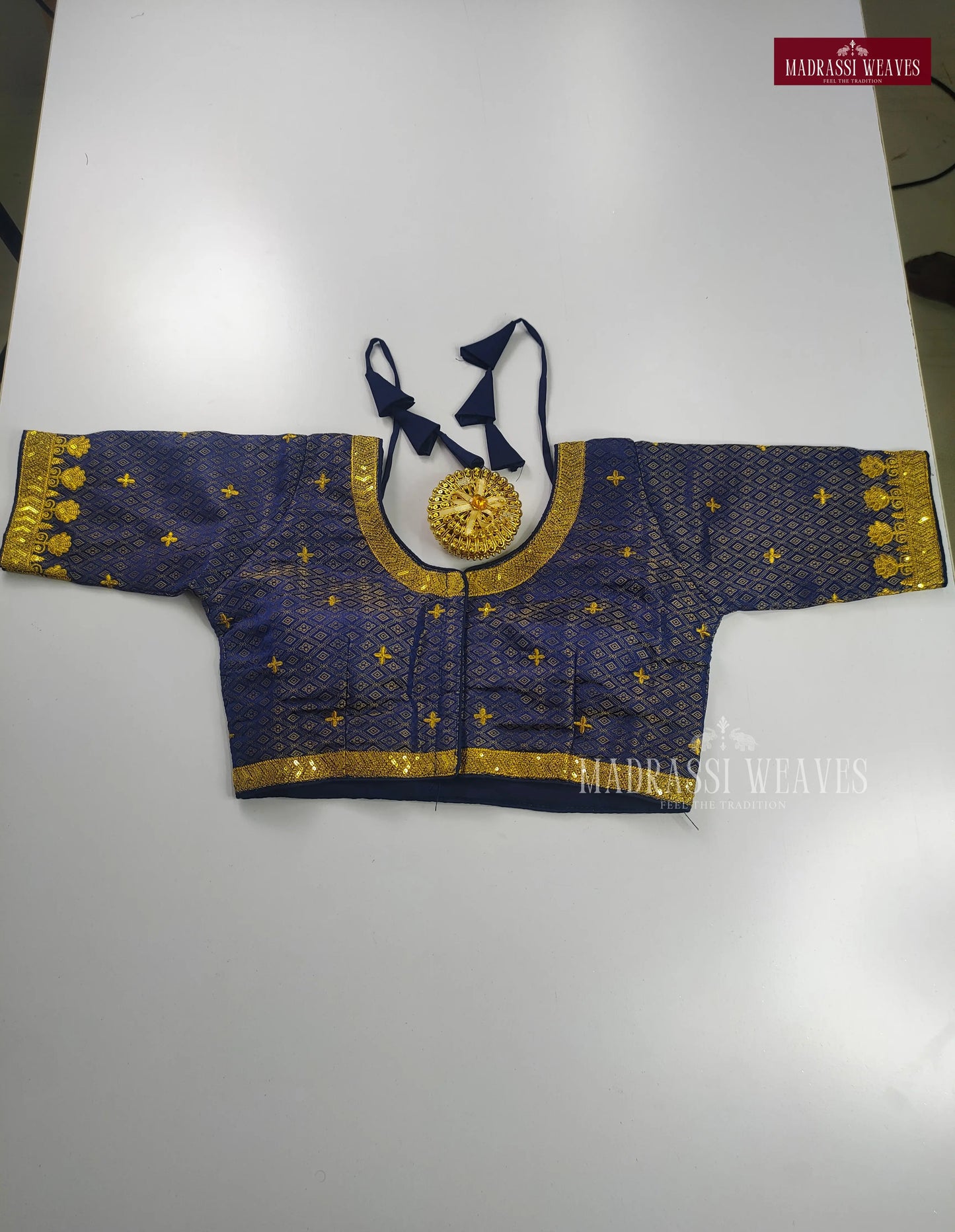 ReadyMade Aari Work Soft Italian Silk Blouse