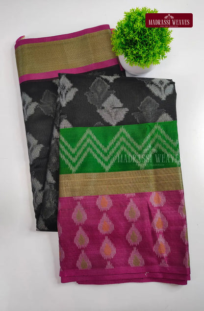 Ikat Style Soft Cotton Sarees