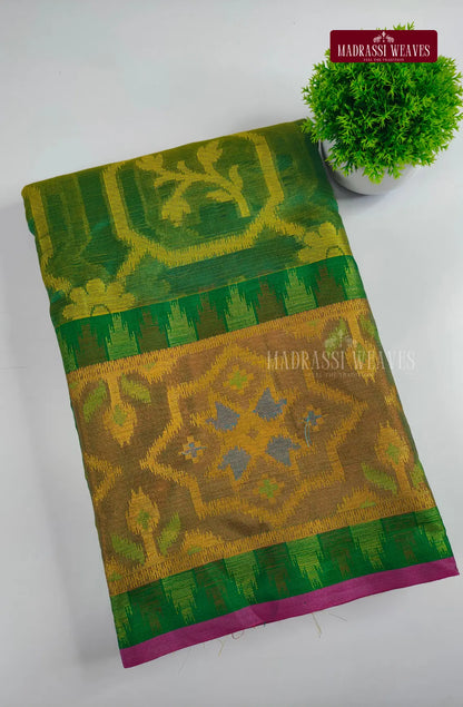 Ikat Style Soft Cotton Sarees
