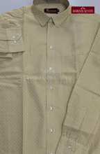 Wedding Zari Brocade Shirt and Dhoti Set  - Cream