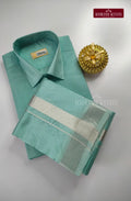 Kids Premium  Japan Art Silk Dhoti Set  - Pastel Rama