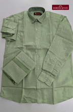 Premium Tissue Embossed Dhoti Set - Green