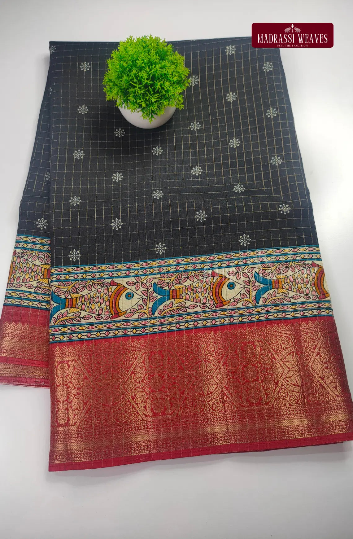 Kalamkari Mysore Crepe Silk Saree