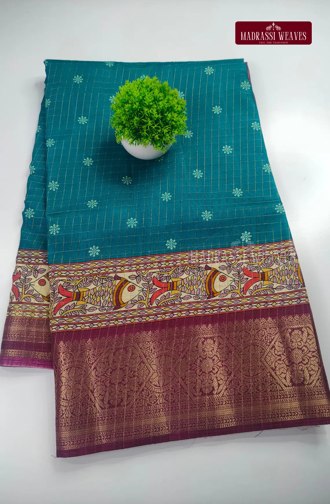 Kalamkari Mysore Crepe Silk Saree