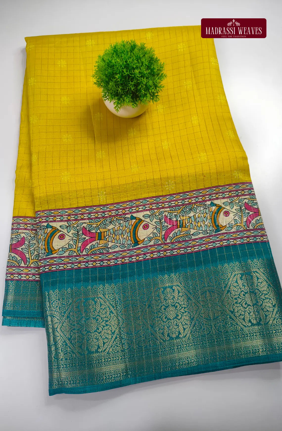 Kalamkari Mysore Crepe Silk Saree