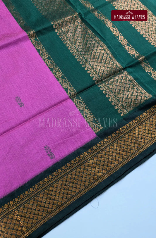 Premium Kalyani Gadwal Cotton Saree - Purple
