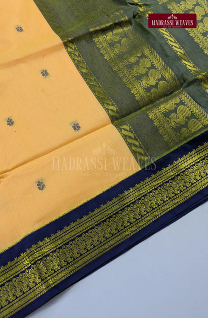 Premium Kalyani Gadwal Cotton Saree - Sandal