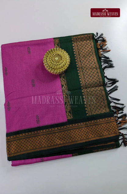 Premium Kalyani Gadwal Cotton Saree - Purple