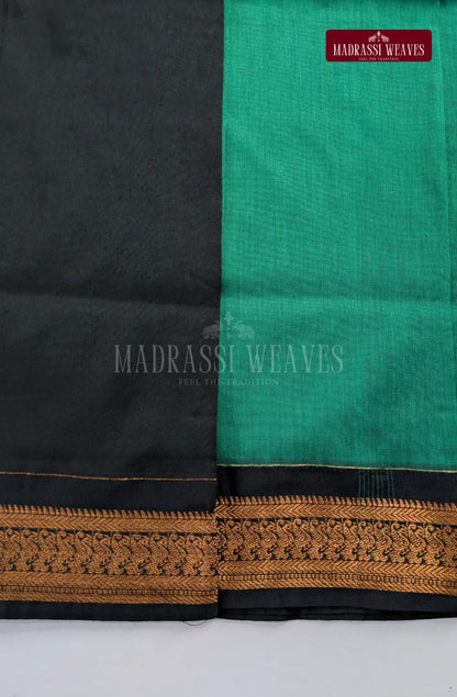Premium Kalyani Gadwal Cotton Saree - Rama
