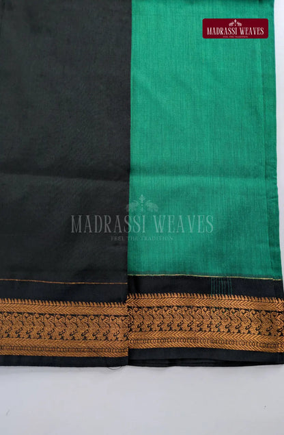 Premium Kalyani Gadwal Cotton Saree - Rama