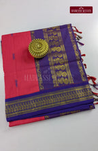 Premium Kalyani Gadwal Cotton Saree - Reddish Pink